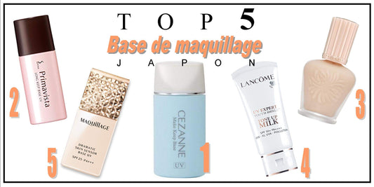 Classement des meilleures bases de maquillage au Japon