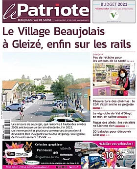 couverture magazine le patriote beaujolais val de saone avril 2021 