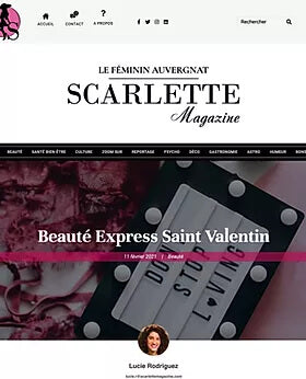 capture ecran site scarlette magazine article beaute fevrier 2021