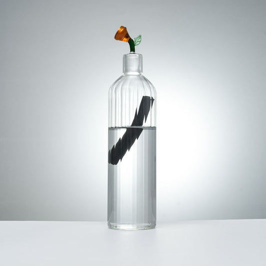 Coffret carafe filtrante : carafe design en verre et charbon binchotan filtre à eau