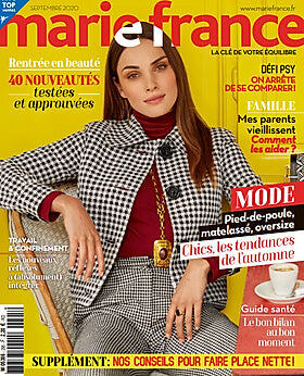 couverture magazine marie france septembre 2020