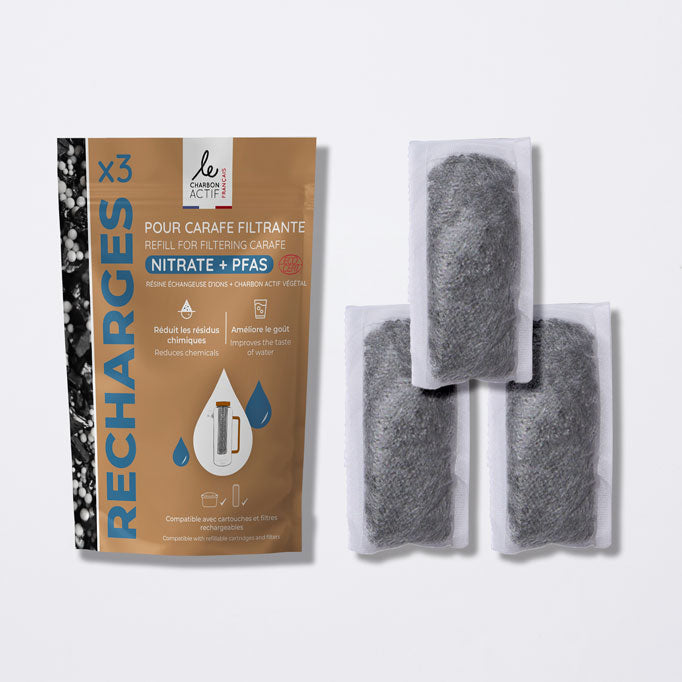 recharge anti nitrate et pfas pour carafe filtrante