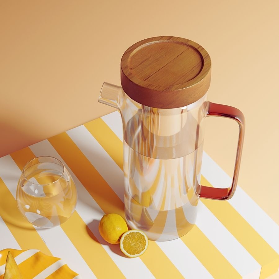 1.5L Eco-Friendly Glass Filter Jug