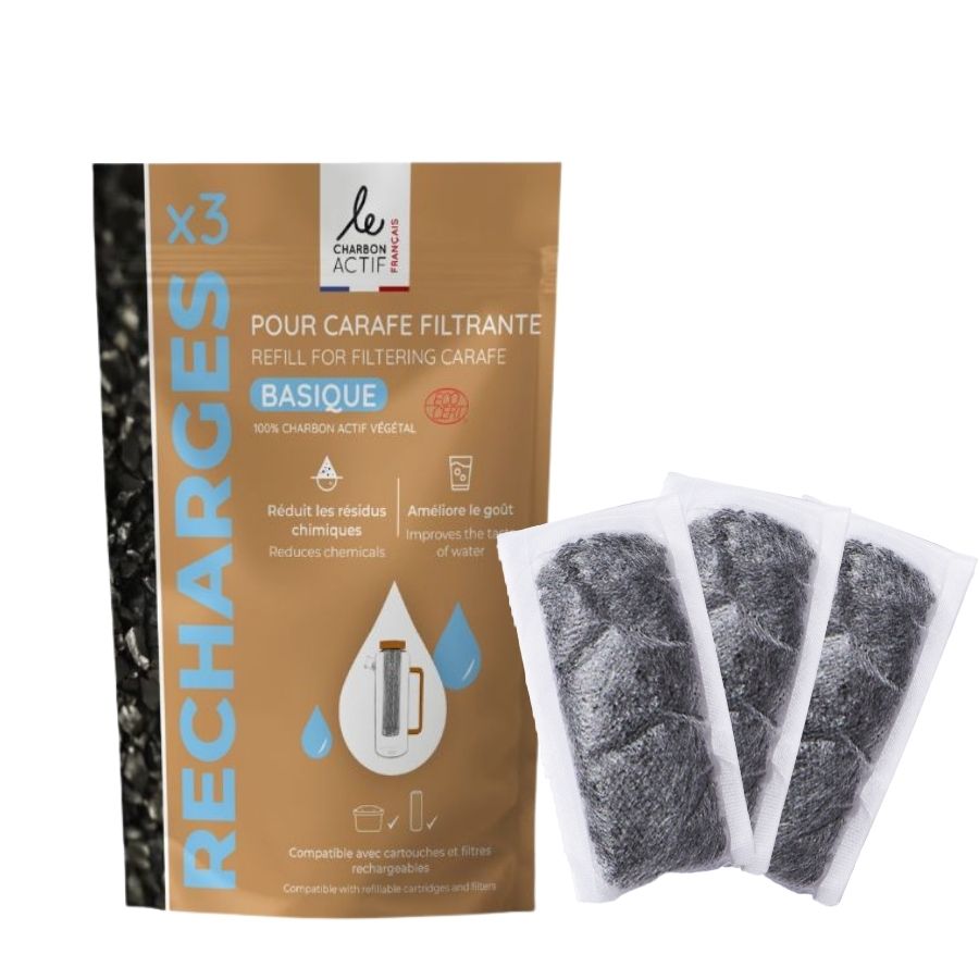 Recharge carafe filtrante Pfas-Nitrate ou charbon actif - cartouche filtrante