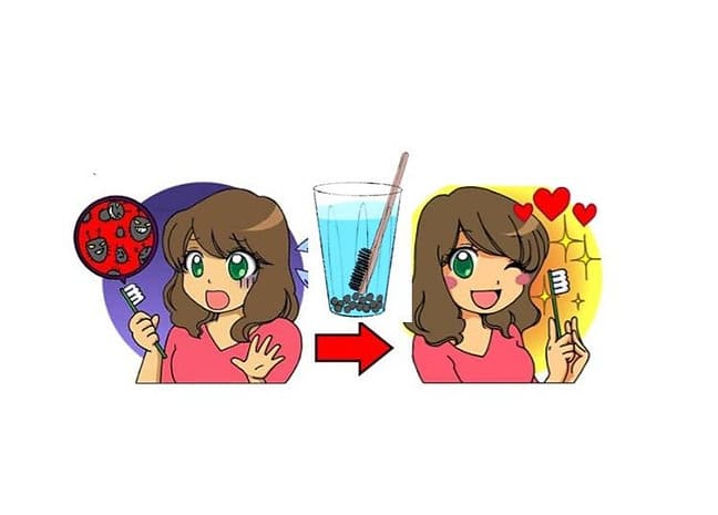 illustrations dessins utilisations brosse à dents et céramique