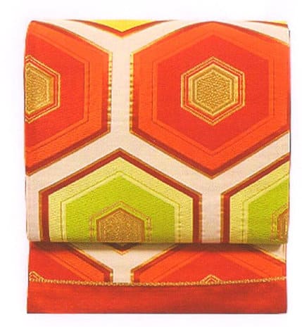 tissu pochette obi japonaise motif aki