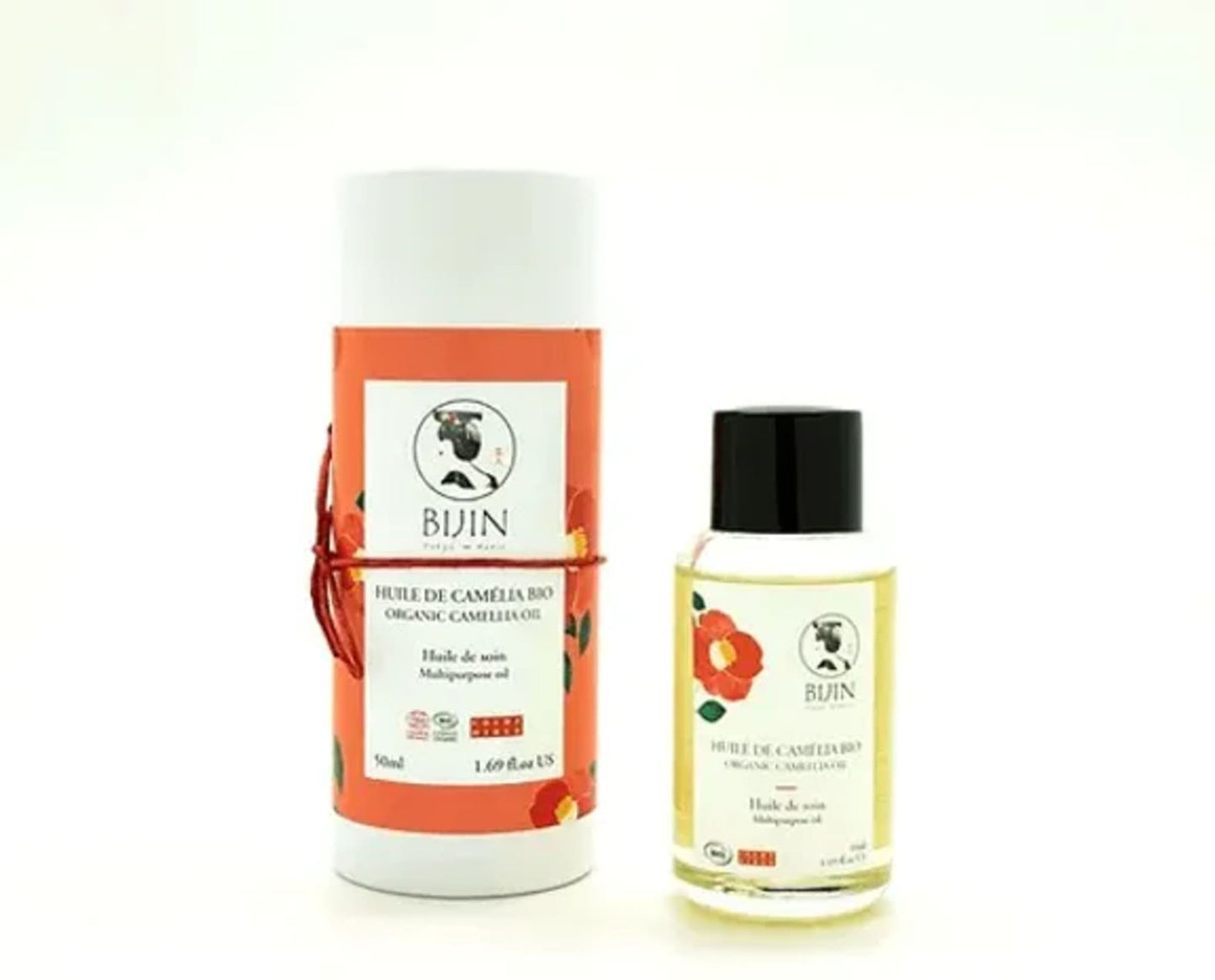 packaging huile de camélia bio bijin