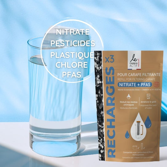 Purification de l'eau du robinet : Carafes Filtrantes et Cartouches pour Nitrate et PFAS