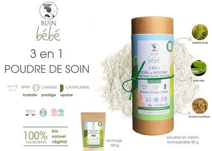 meilleur soin naturel et bio pour bebe alternative au talc et pâte à l'eau