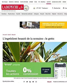 capture ecran site ladepeche.fr article getto bijin