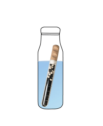 Duo filtrant : céramiques filtrantes + charbon végétal actif