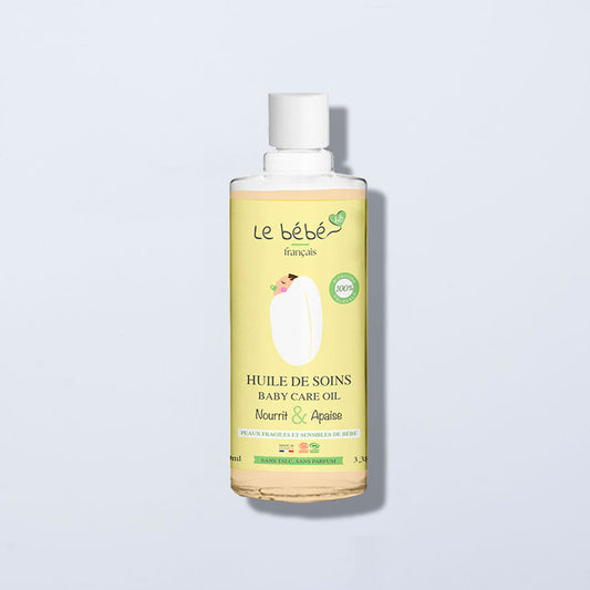 Huile de soins bébé bio massage et bain