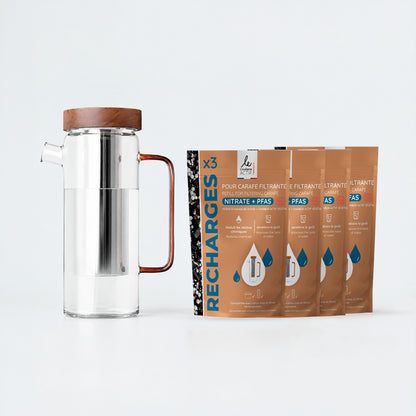 Pack carafe filtrante et 1 an d'eau filtrée