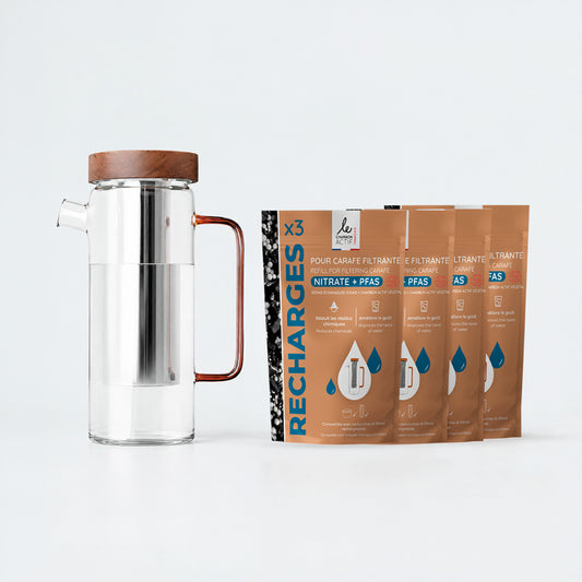 Pack carafe filtrante et 1 an d'eau filtrée
