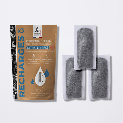 recharge anti nitrate et pfas pour carafe filtrante
