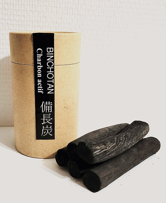 Lot de 5 charbons Binchotan fins bio filtre à eau naturel