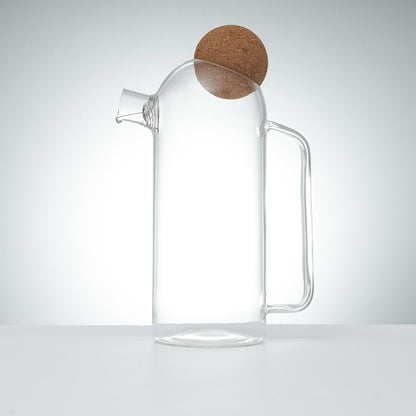 elegante carafe en verre solide et bouchon