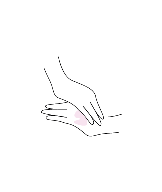 illustration dessin deux mains qui se touchent